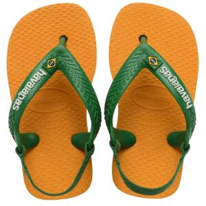 Havaianas Baby Brasil Logo II Unisex baby FlipFlop Orange Citrus 6 UK Child Havaianas Baby Brasil Logo II Unisex baby FlipFlop Orange Citrus 6 UK Child