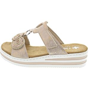 Rieker Mules Pink, Rose-Gold, 6 UK Rieker Mules Pink, Rose-Gold, 6 UK