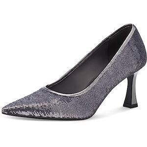 Tamaris Women's Vegan Stiletto Heel Pumps, Grey (pewter), 4 UK Tamaris Women's Vegan Stiletto Heel Pumps, Grey (pewter), 4 UK