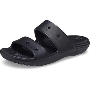 Crocs Classic Sandal, Unisex-Adult Sandal Two Strap Slip On Sliders, in Black, Size M3W4 UK Crocs Classic Sandal, Unisex-Adult Sandal Two Strap Slip On Sliders, in Black, Size M3W4 UK