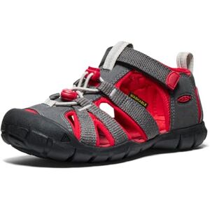 KEEN Unisex-Child Seacamp 2 CNX Closed Toe Sandals, Magnet/Red Carpet, 4 KEEN Unisex-Child Seacamp 2 CNX Closed Toe Sandals, Magnet/Red Carpet, 4