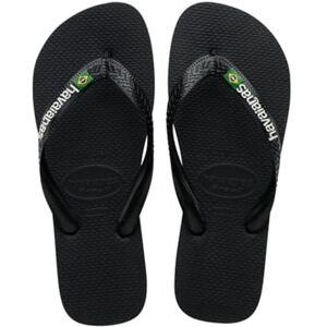 Havaianas Brasil Logo Unisex Adults FlipFlop Black/Black 4.5/5 UK Havaianas Brasil Logo Unisex Adults FlipFlop Black/Black 4.5/5 UK
