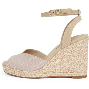 Tommy Hilfiger Women’s Chambray Wedge Espadrilles with Ankle Strap, Beige (Horseradish), 7 Tommy Hilfiger Women’s Chambray Wedge Espadrilles with Ankle Strap, Beige (Horseradish), 7