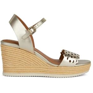Geox Women's D Ponza A Wedge Sandal, Gold, 2.5 UK Geox Women's D Ponza A Wedge Sandal, Gold, 2.5 UK