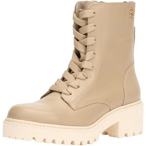 Tommy Hilfiger Women's Chic Mid Heel Leather Lace-up Boots, Beige (Beige), 6 Tommy Hilfiger Women's Chic Mid Heel Leather Lace-up Boots, Beige (Beige), 6