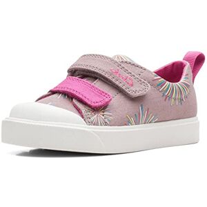 Clarks Girl's City Bright T Low-Top Sneakers, Dusty Pink, 4.5 UK Child Wide Clarks Girl's City Bright T Low-Top Sneakers, Dusty Pink, 4.5 UK Child Wide