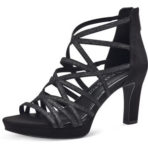 MARCO TOZZI Women's 2-28373-42 Heeled Sandal, Black Comb, 7.5 MARCO TOZZI Women's 2-28373-42 Heeled Sandal, Black Comb, 7.5