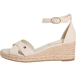 Tommy Hilfiger Women's Mid Wedge Espad X Cross FW0FW09332 Wedge Espadrilles, BEIGE (Classic Beige), 3.5 Tommy Hilfiger Women's Mid Wedge Espad X Cross FW0FW09332 Wedge Espadrilles, BEIGE (Classic Beige), 3.5