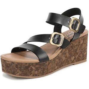 Blowfish Malibu Women's Ali Wedge Sandals, Black Faux Leather, Medium Fit, UK 5 Blowfish Malibu Women's Ali Wedge Sandals, Black Faux Leather, Medium Fit, UK 5