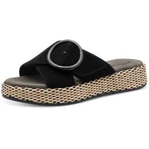 Tamaris Comfort Women’s Leather Mules with Velcro, Black, 6 UK Tamaris Comfort Women’s Leather Mules with Velcro, Black, 6 UK