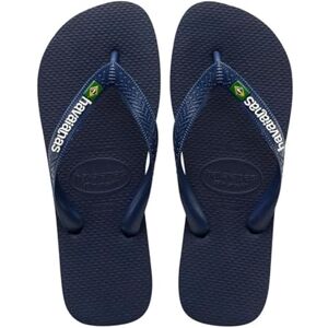 Havaianas Brasil Logo Unisex Adults FlipFlop Navy Blue 3.5/4 UK Havaianas Brasil Logo Unisex Adults FlipFlop Navy Blue 3.5/4 UK
