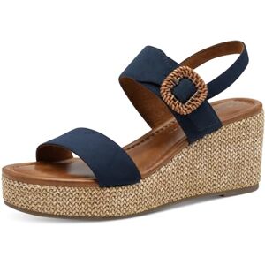 MARCO TOZZI Women's Velcro Wedge Sandals Summer, Navy, 7 UK MARCO TOZZI Women's Velcro Wedge Sandals Summer, Navy, 7 UK