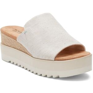 TOMS Women's Diana Mule Sandal, Natural Wide Width Yarn Dye, 7.5 TOMS Women's Diana Mule Sandal, Natural Wide Width Yarn Dye, 7.5