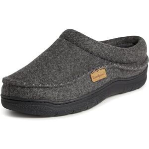 Dearfoams Men's Thompson Memory Foam Clog Slipper, Dark Heather Grey (Wool), 10/11 UK Dearfoams Men's Thompson Memory Foam Clog Slipper, Dark Heather Grey (Wool), 10/11 UK