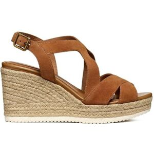 Geox Women's D Ponza C Wedge Sandal, Cognac, 7 UK Geox Women's D Ponza C Wedge Sandal, Cognac, 7 UK