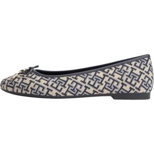 Tommy Hilfiger Women Th Charm Jacquard Ballerina FW0FW09504 Ballerinas, Blue, 6.5 Tommy Hilfiger Women Th Charm Jacquard Ballerina FW0FW09504 Ballerinas, Blue, 6.5