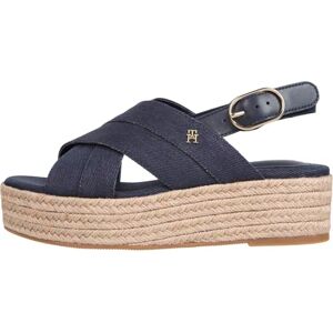 Tommy Hilfiger Women’s Denim Wedge Espadrilles, Blue (Space Blue), 6 Tommy Hilfiger Women’s Denim Wedge Espadrilles, Blue (Space Blue), 6