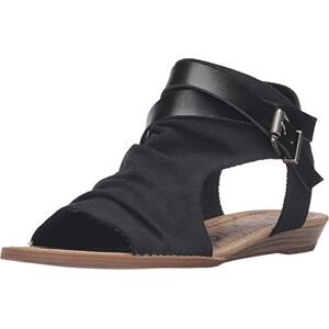 Blowfish Malibu Blowfish Womens Balla Wedge Sandal, Solid Black Rancher Canvas/Pu, 9 UK Blowfish Malibu Blowfish Womens Balla Wedge Sandal, Solid Black Rancher Canvas/Pu, 9 UK