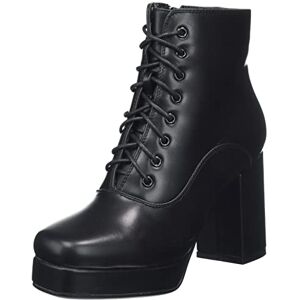 LAMODA Star Platform Ankle Boots, EU 39, Black PU, 7 UK LAMODA Star Platform Ankle Boots, EU 39, Black PU, 7 UK