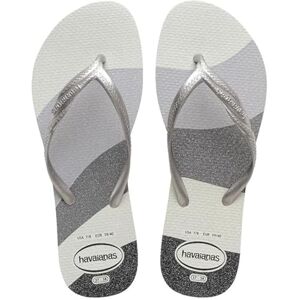 Havaianas Fantasia Gloss Women FlipFlop White/Silver 4.5/5 UK Havaianas Fantasia Gloss Women FlipFlop White/Silver 4.5/5 UK