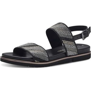 MARCO TOZZI Women's 2-28403-42 Heeled Sandal, Black Comb, 3.5 MARCO TOZZI Women's 2-28403-42 Heeled Sandal, Black Comb, 3.5