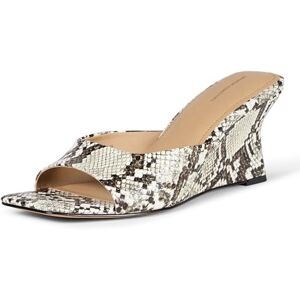 Amazon Essentials Women's Wedge Sandals, Grey Faux Snakeskin, 3 UK Amazon Essentials Women's Wedge Sandals, Grey Faux Snakeskin, 3 UK