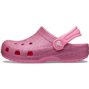 Crocs Toddler Classic Glitter Clog 19-20 EU Flamingo, Flamingo, 4 UK Child Crocs Toddler Classic Glitter Clog 19-20 EU Flamingo, Flamingo, 4 UK Child