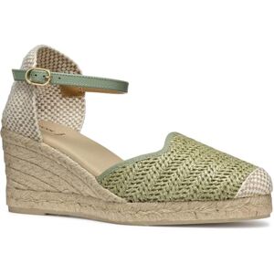 Geox Women's D GELSA Low E Wedge Sandal, Mint, 4 UK Geox Women's D GELSA Low E Wedge Sandal, Mint, 4 UK