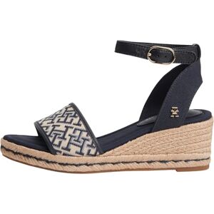 Tommy Hilfiger Women Th Mid Espad Wedge Jacquard FW0FW09519 Wedge Espadrilles, Blue, 2.5 Tommy Hilfiger Women Th Mid Espad Wedge Jacquard FW0FW09519 Wedge Espadrilles, Blue, 2.5