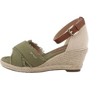 TOM TAILOR Women's 5390090019 Wedge Sandals, Green, 38 EU, Green, 6 UK TOM TAILOR Women's 5390090019 Wedge Sandals, Green, 38 EU, Green, 6 UK