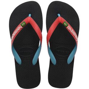 Havaianas Brasil Mix (Mini Me) Unisex Kids FlipFlop Black/Red Ruby 9/9.5 UK Child Havaianas Brasil Mix (Mini Me) Unisex Kids FlipFlop Black/Red Ruby 9/9.5 UK Child