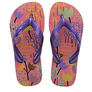 Havaianas Kids Flores Girls FlipFlop Pink Porcelain 9/9.5 UK Child Havaianas Kids Flores Girls FlipFlop Pink Porcelain 9/9.5 UK Child