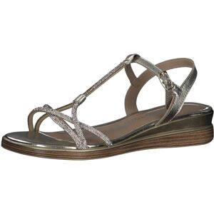 MARCO TOZZI Women's 2-28260-42 Wedge Sandal, Platinum Comb, 5.5 MARCO TOZZI Women's 2-28260-42 Wedge Sandal, Platinum Comb, 5.5