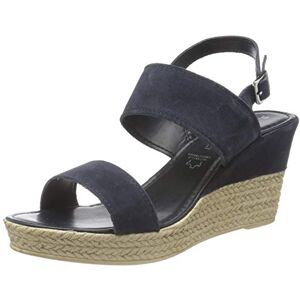 MARCO TOZZI Women's 2-2-28015-26 Suede Wedge Sandals, navy, 8.5 UK MARCO TOZZI Women's 2-2-28015-26 Suede Wedge Sandals, navy, 8.5 UK