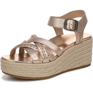 Vionic Women's Dana Wedge Sandals, Bronze Metallic Leather, Medium Fit, UK 6 Vionic Women's Dana Wedge Sandals, Bronze Metallic Leather, Medium Fit, UK 6