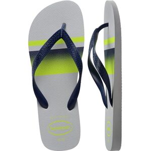 Havaianas Top Basic Men FlipFlop Ice Grey/Navy Blue 6.5/7 UK Havaianas Top Basic Men FlipFlop Ice Grey/Navy Blue 6.5/7 UK