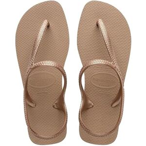Havaianas Flash Urban Women's Metallic Crossed Strap Sandals, Rose Gold, 3/4 UK Havaianas Flash Urban Women's Metallic Crossed Strap Sandals, Rose Gold, 3/4 UK