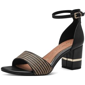 MARCO TOZZI Women's 2-28365-42 Heeled Sandal, Black Comb, 7.5 MARCO TOZZI Women's 2-28365-42 Heeled Sandal, Black Comb, 7.5