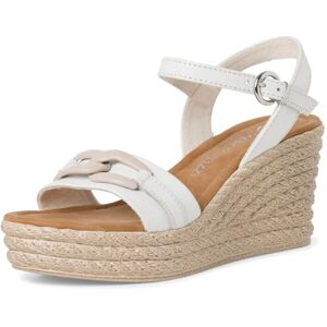 MARCO TOZZI Women's 2-28310-42 Wedge Sandal, White, 6.5 MARCO TOZZI Women's 2-28310-42 Wedge Sandal, White, 6.5
