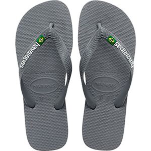 Havaianas Brasil Logo Unisex Adults FlipFlop Steel Grey/Steel Grey 3.5/4 UK Havaianas Brasil Logo Unisex Adults FlipFlop Steel Grey/Steel Grey 3.5/4 UK