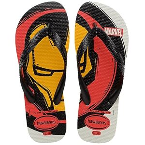 Havaianas Top Marvel Logomania (Mini Me) Boys FlipFlop White 9/9.5 UK Child Havaianas Top Marvel Logomania (Mini Me) Boys FlipFlop White 9/9.5 UK Child
