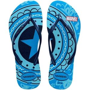 Havaianas Slim Marvel (Mini Me) Girls FlipFlop Turquoise 10/11 UK Child Havaianas Slim Marvel (Mini Me) Girls FlipFlop Turquoise 10/11 UK Child