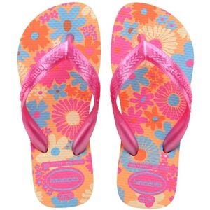 Havaianas Kids Flores Girls FlipFlop Peach 1/1.5 UK Havaianas Kids Flores Girls FlipFlop Peach 1/1.5 UK
