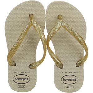 Havaianas Slim Gloss (Mini Me) Girls FlipFlop Sand Grey 9/9.5 UK Child Havaianas Slim Gloss (Mini Me) Girls FlipFlop Sand Grey 9/9.5 UK Child