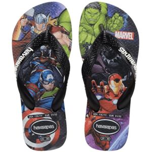 Havaianas Kids Top Marvel II Boys FlipFlop Black 9/9.5 UK Child Havaianas Kids Top Marvel II Boys FlipFlop Black 9/9.5 UK Child