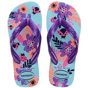 Havaianas Kids Flores Girls FlipFlop Blue Water 9/9.5 UK Child Havaianas Kids Flores Girls FlipFlop Blue Water 9/9.5 UK Child