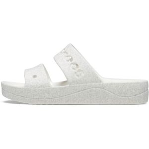Crocs Women's Sandal, Baya Platform Glitter Sandal, White, 9 UK Women Crocs Women's Sandal, Baya Platform Glitter Sandal, White, 9 UK Women
