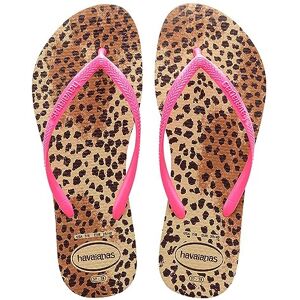 Havaianas Slim Animals (Mini Me) Girls FlipFlop Sand Grey/Pink 12/13 UK Child Havaianas Slim Animals (Mini Me) Girls FlipFlop Sand Grey/Pink 12/13 UK Child