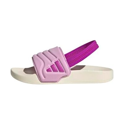 adidas Unisex Kids ADILETTE ESTRAP 2.0 SLIDES CHILDREN, off white/purple burst/bliss lilac, 12 UK Child adidas Unisex Kids ADILETTE ESTRAP 2.0 SLIDES CHILDREN, off white/purple burst/bliss lilac, 12 UK Child