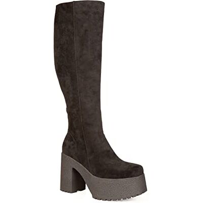 LAMODA I'm What You Want Knee High Platform Boots, EU 41, Black (Black Suede), 8.5 UK LAMODA I'm What You Want Knee High Platform Boots, EU 41, Black (Black Suede), 8.5 UK